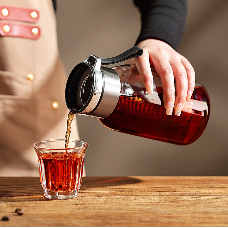 Bincoo Glass Cold Brew Coffee Maker Portable Cold Brew Bottle with Filter for Home Use Iced Americano Cup 13