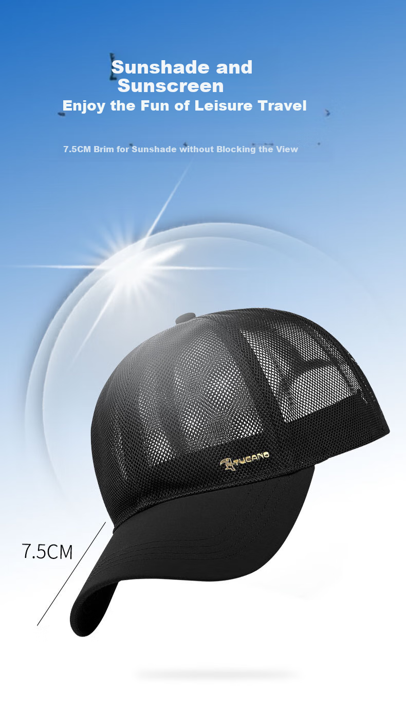TUCANO Baseball Cap for Men And Women, Lightweight Summer Breathable Versatile Visor Cap, Outdoor Sun Hat, Sunshade Hat, UV Protection Cap 5