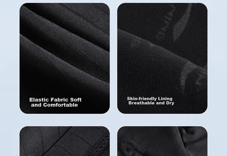 Li-Ning Men's Swim Trunks, Elastic Comfortable Quick-Dry Boxer Swim Shorts, Fitness Hot Spring Vacation Swimming Gear, Black, 3XL 24