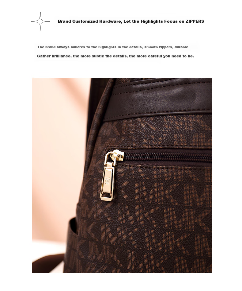 LMK Backpack for Women, Large Capacity Ladies' Bag, Fashionable Versatile Lightweight Travel Commuter Backpack, Gift for Girlfriend 6