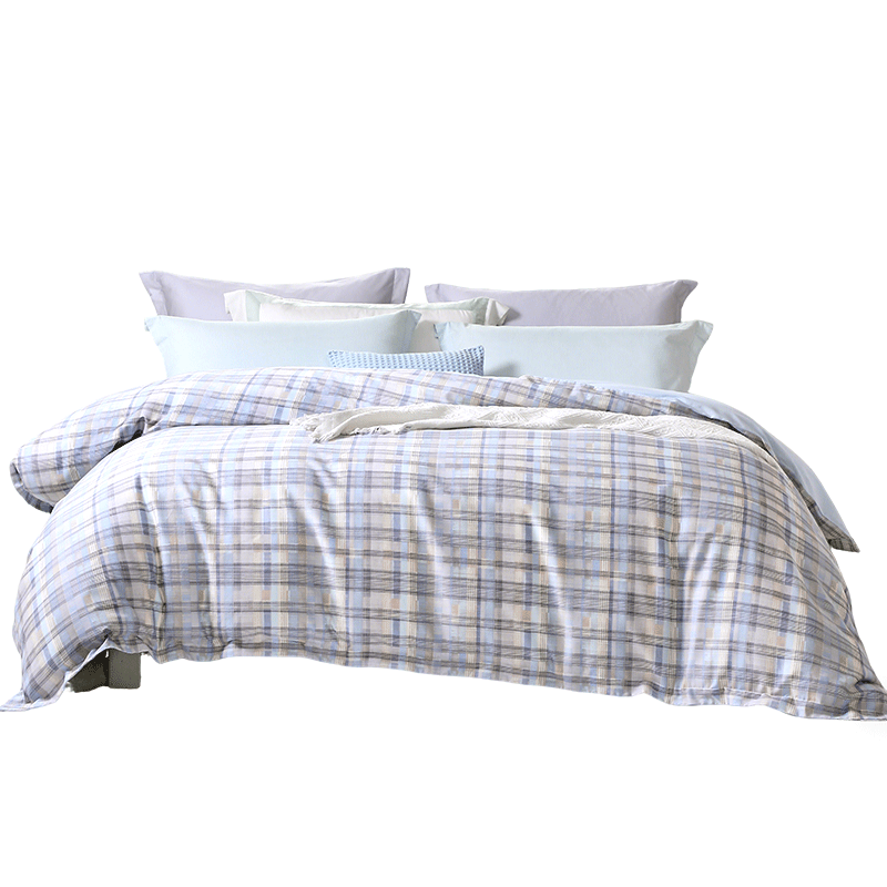 Fuanna Single Duvet Cover 100% Pure Cotton Cotton Quilt Cover Double Extra Large 230*229cm Geometric Style