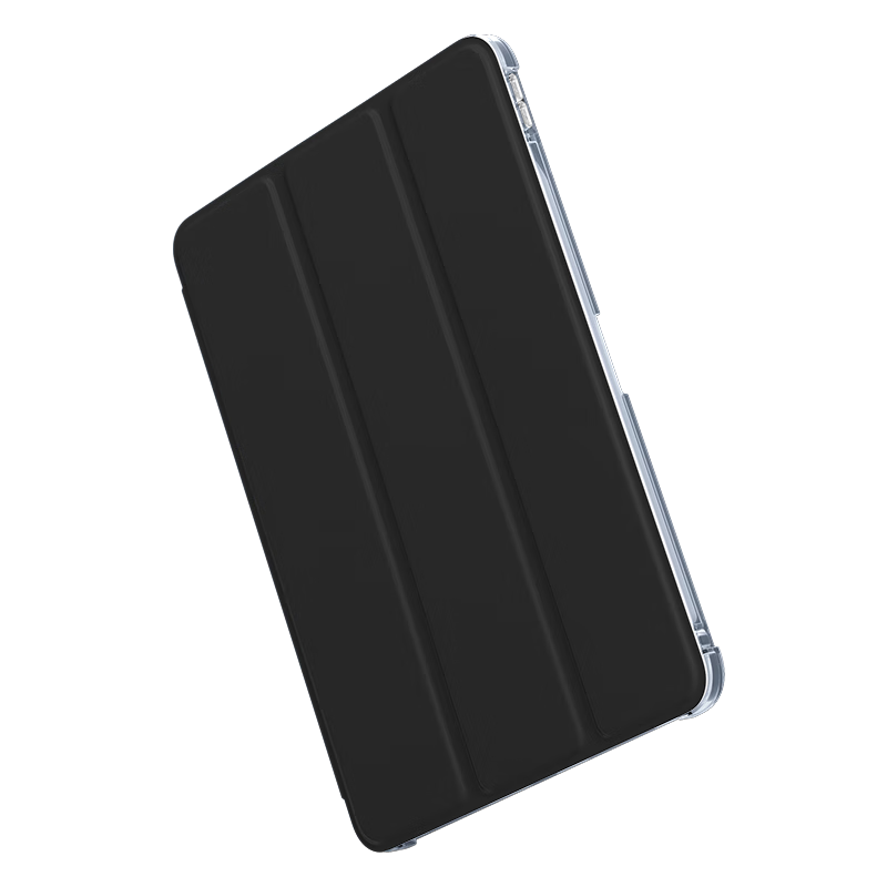 CangHua 13-inch 2024/2025 iPad Pro Case with Pencil Slot, M4/M5 Chip Compatible, Transparent Acrylic Tri-fold Leather Cover