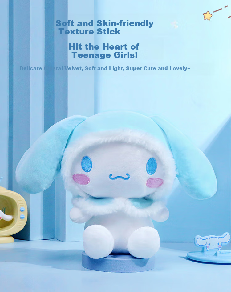 Cinnamoroll Sanrio Plush Pillow Doll New Year Valentine's Day Gift for Girlfriend Birthday Premium Niche 6