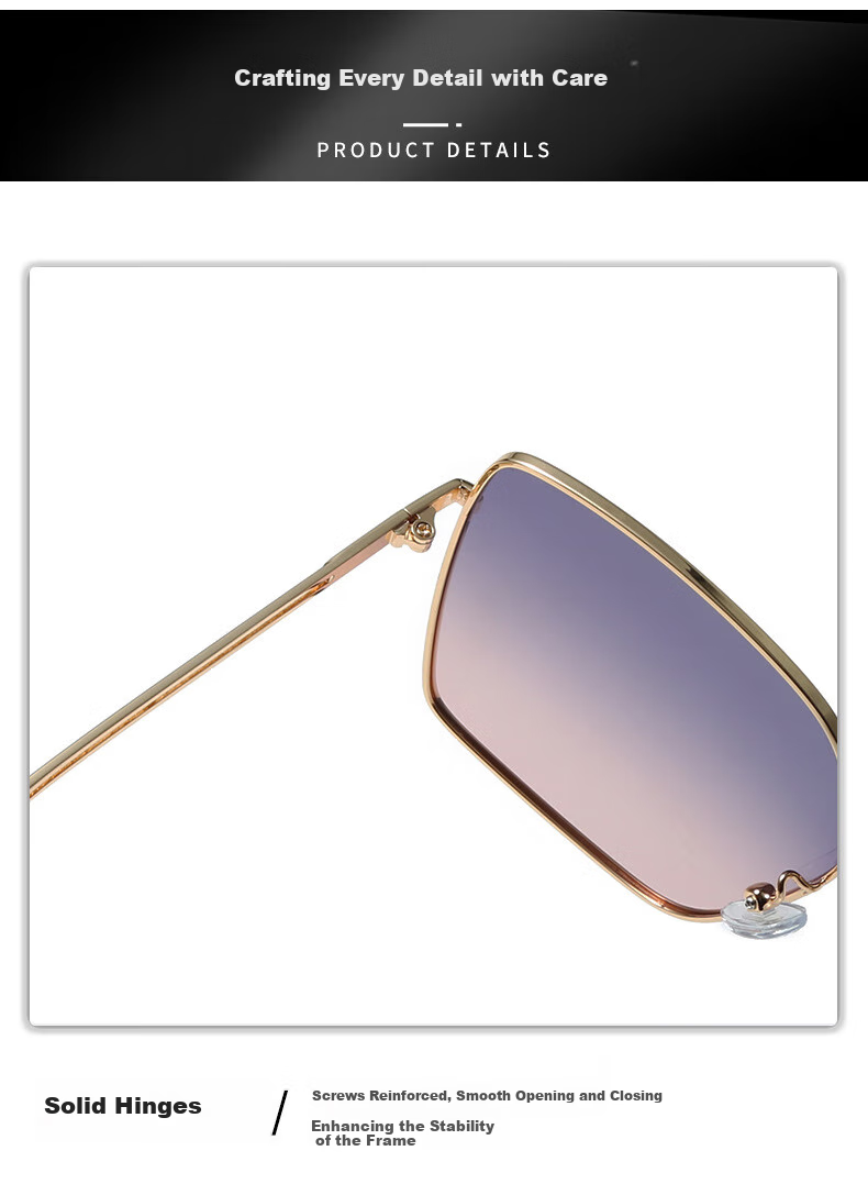 Mushe Fashion Women's Polarized Sunglasses UV400 Anti-Ultraviolet Street Photography Sunglasses Large Frame Korean Style Trendy Sun Protection Goggles 7