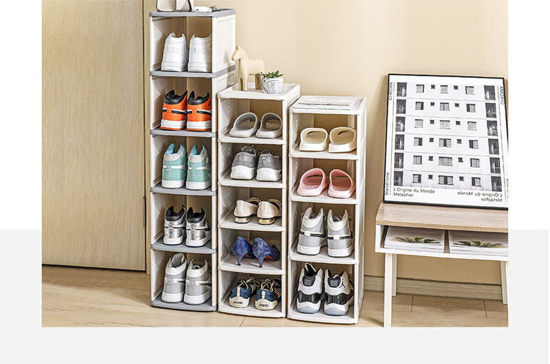 IRIS Eco-Friendly PP Shoe Storage Box Thickened Stable Shoe Rack 4-Layer Deep Shoe Cabinet Organizer Alice 3