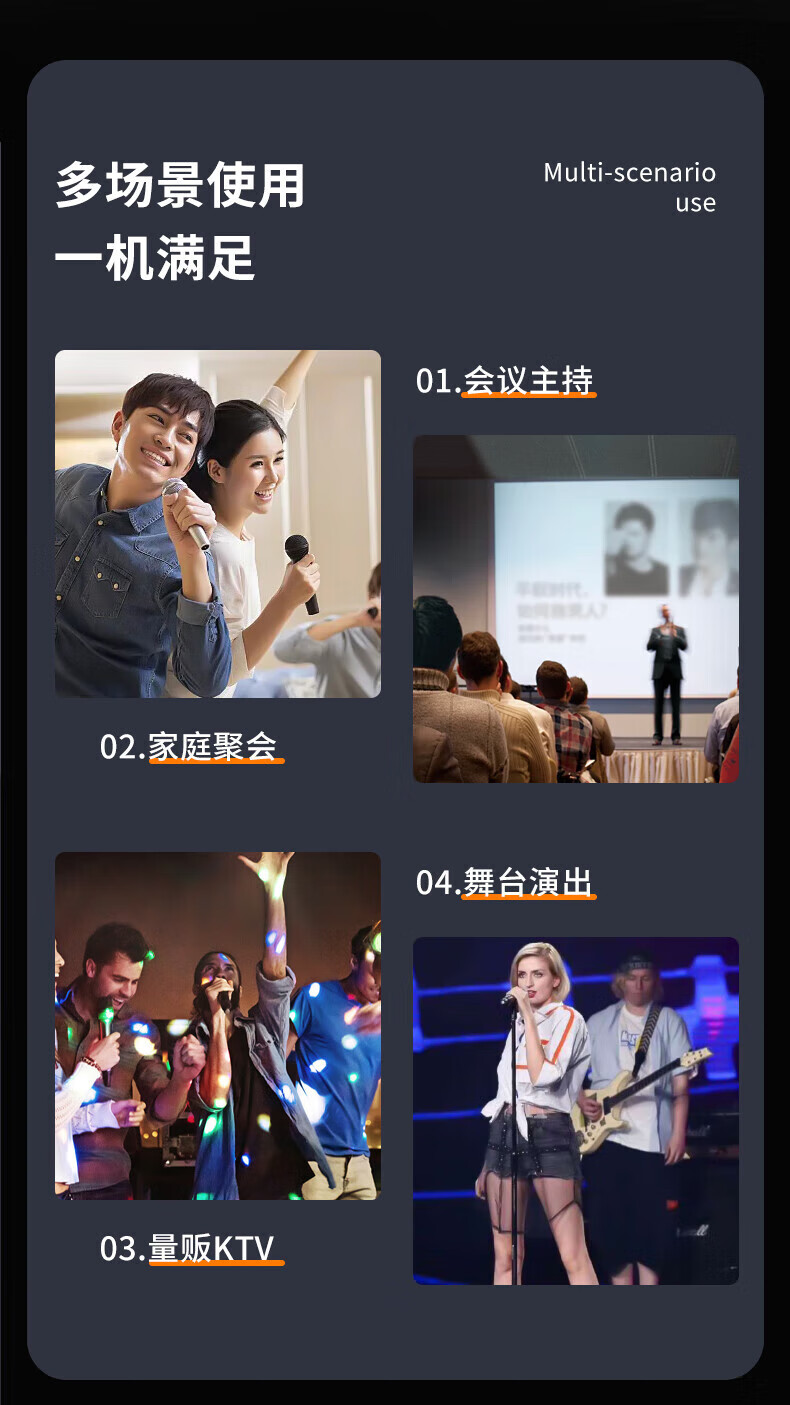 SAST OK-60 Wireless UHF Dual-Channel Microphone Professional KTV Karaoke Microphone Home Singing Microphone Professional Sound System Microphone 2