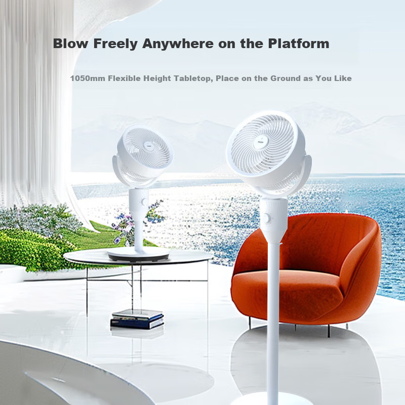 Haier [3D Oscillating] Air Circulator Fan, Home Bedroom Quiet Electric Fan with 3D Oscillation, Powerful Floor Fan, Desktop Whole-House Circulation Fan, Energy-Saving Air Conditioner Fan HFX-J00