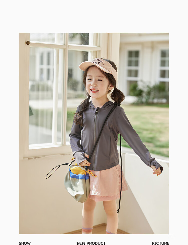 LUSON Children's Clothing, Baby Sun Protection Clothing for Girls, New Summer Style UV-Resistant Children's Ice Silk Jacket 25