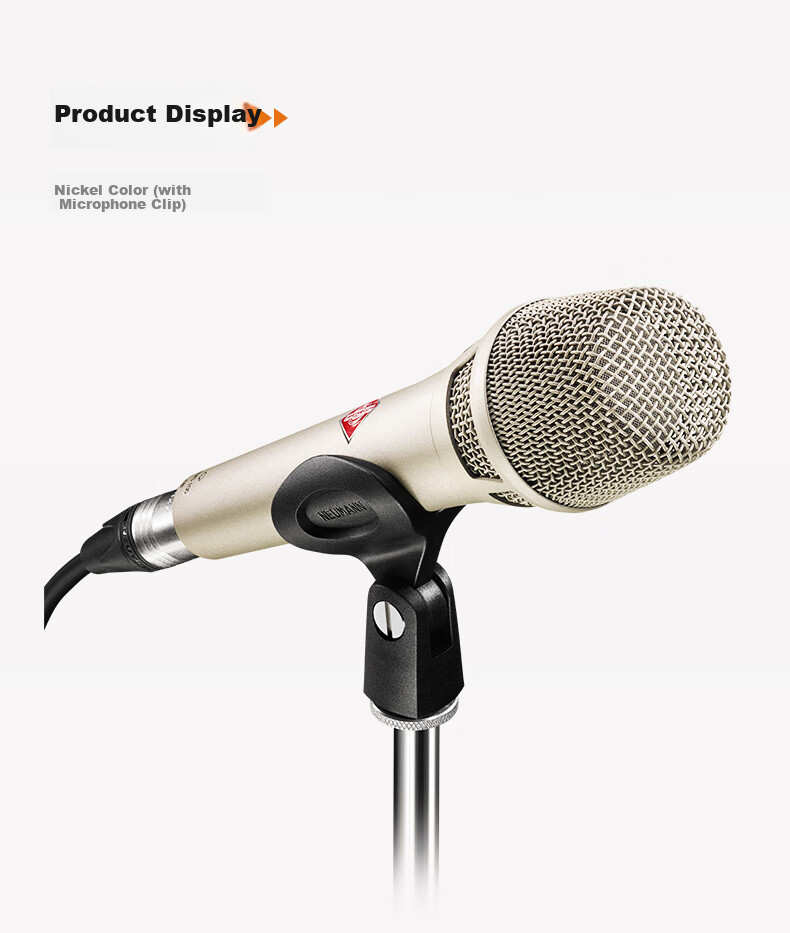 NEUMANN German Imported KMS105 Live Microphone, Professional Condenser Handheld Wired Microphone for Streamers, Singers, Live Stage Performances, Singing, Neumann Microphone with Noise Reductio 9