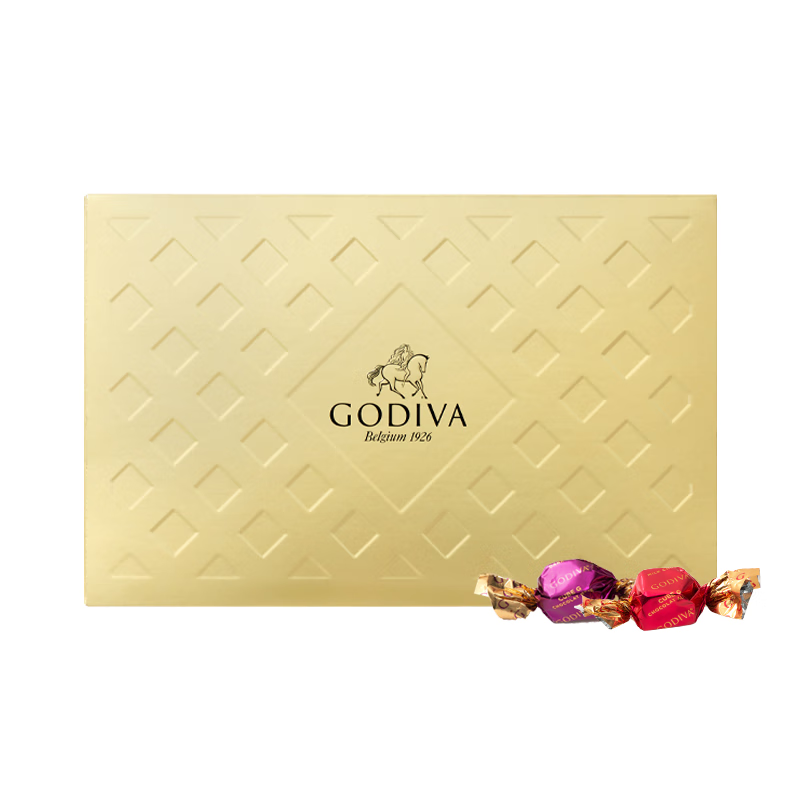 歌帝梵（Godiva）欢享立方牛奶巧克力40颗310g 婚礼喜糖 休闲零食 送女友 伴手礼