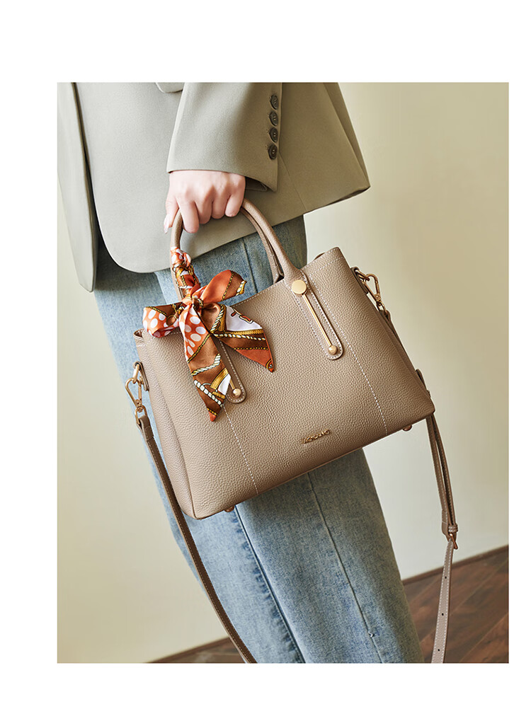 Aokang Women's Handbag, 2026 New Trendy Cowhide Tote Bag, Luxury Crossbody Shoulder Bag, Birthday And Mother's Day Gift for Mom And Wife 4