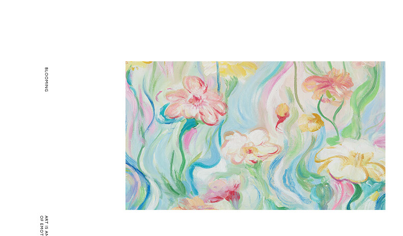 Haojiubujian × Lin Yun, Cream Style Living Room Decorative Painting, Floral Sofa Background Wall Art, Housewarming Gift, Entrance Hallway Hanging Picture 2