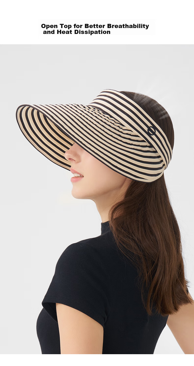Kenmont Beach UV Protection Visor Sun Hat for Women, Spring And Summer Quick-Dry Foldable Beach Face-Covering Sun Hat Km-6046 4