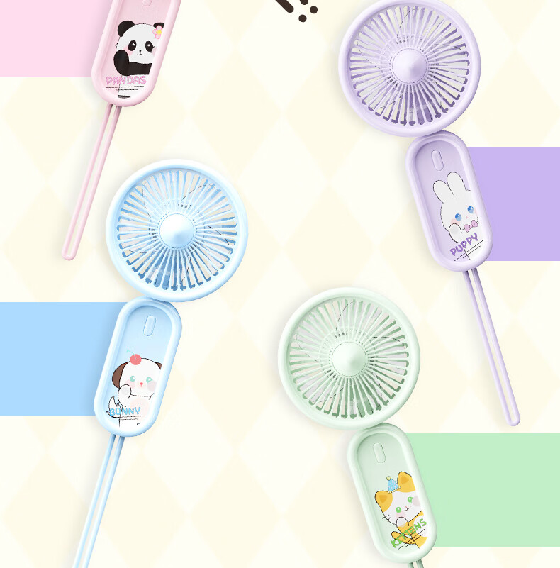 Ouliwen Small Fan for Desktop And Bed Use, Quiet USB Rechargeable Low Noise Portable Mini High-Power Electric Fan for Office Dormitory Air Cooler White 4