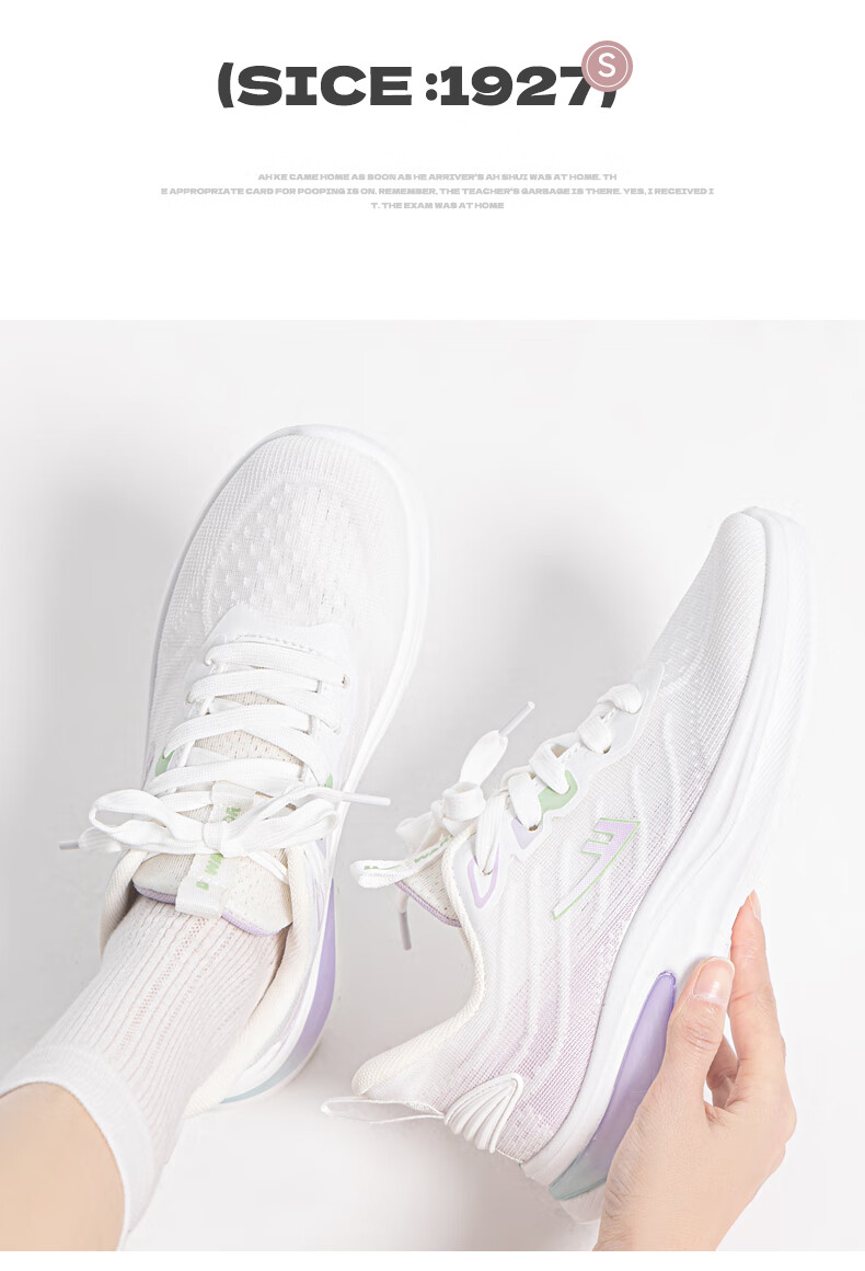 Warrior Official Women's Casual Shoes 2026 Summer Breathable Sports Shoes New High-Height Comfortable Running Shoes White Pink Size 39 17