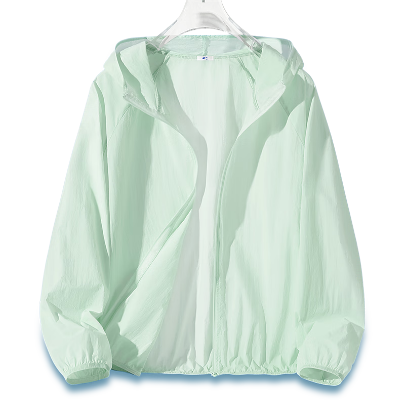 Huili Green Sun Protection Clothing for Women, 2026 New Spring And Summer Style, Ice Silk Cool-Feeling Thin Mesh Breathable Professional Sun Protection Jacket for Outdoor Wear