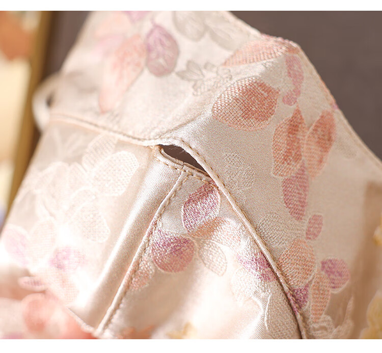 Shanghai Story Intangible Cultural Heritage Song Brocade Pattern Sunscreen Mask for Women Spring Summer UV Protection 100% Mulberry Silk Sunshade Mask Lilac Purple 3