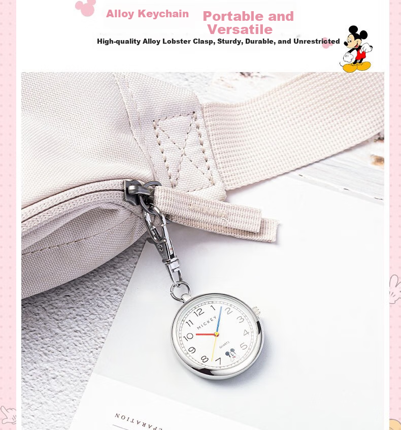 Disney Middle And High School Student Children's Exam Watch, Men's And Women's Wristwatch, Elderly Mini Pocket Watch, Timing Wristwatch, Nurse Wristwatch 8