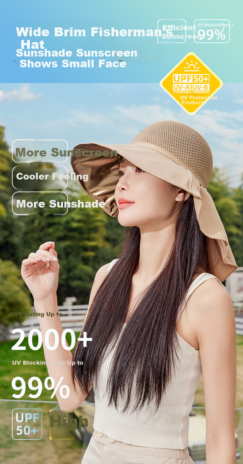 TUCANO Sun Protection Hat for Women, Sun Visor Cap, Summer Black Gel UV Protection Cycling Hat with Wide Brim And Round Top 1