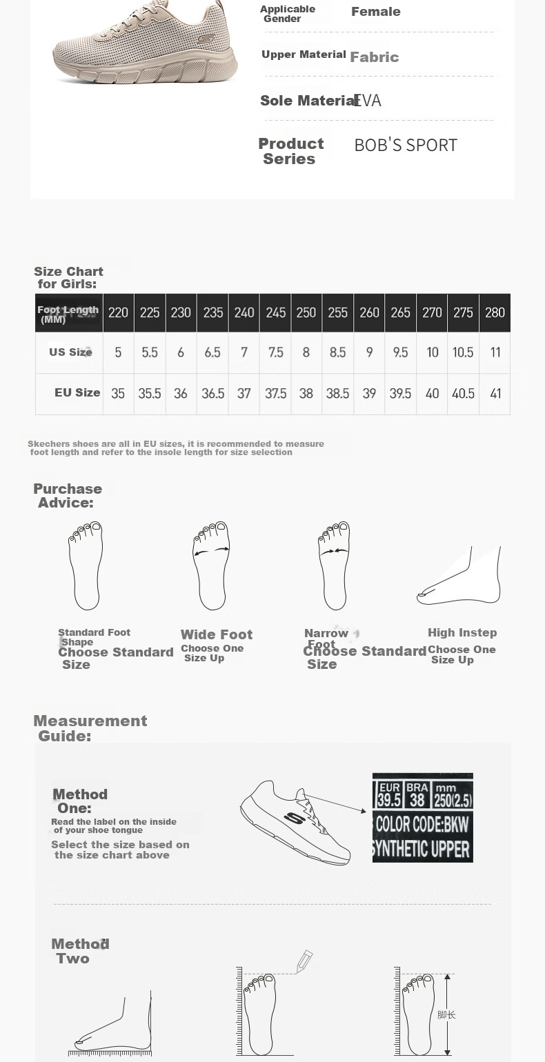 Skechers Women's Walking Shoes, Mesh Casual Shoes, Lightweight Soft Sole Comfortable Shock-Absorbing Outdoor Sports Shoes 117346 12