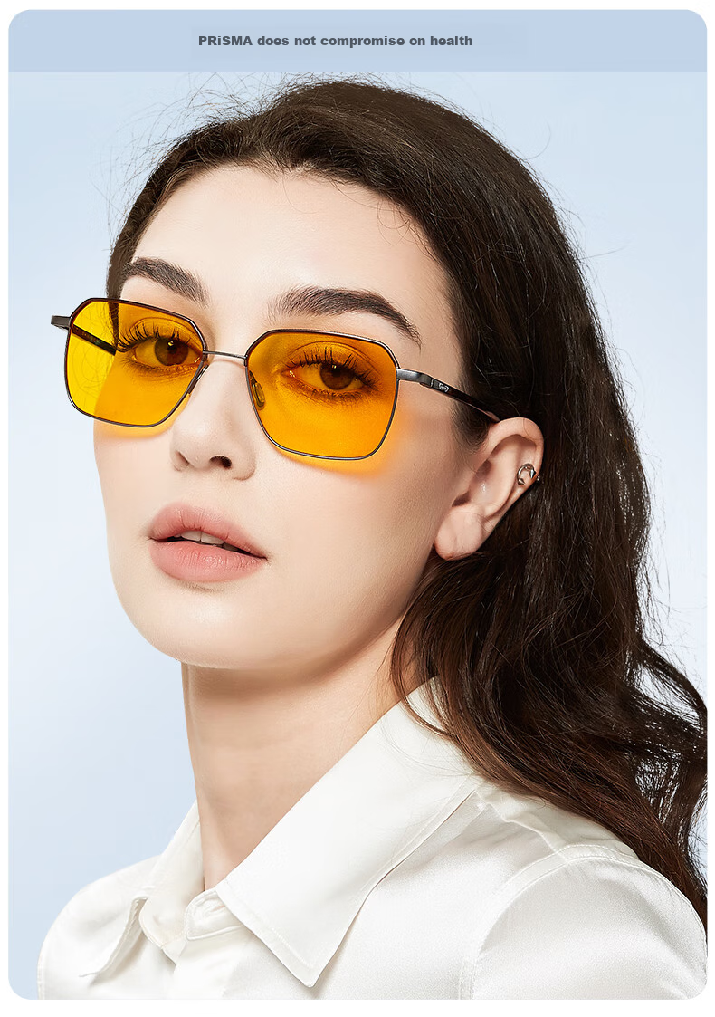 Prisma German Brand Blue Light Blocking Glasses Large Frame Lightweight Unisex Computer Phone Office Protective Non-Prescription Glasses ET709 8