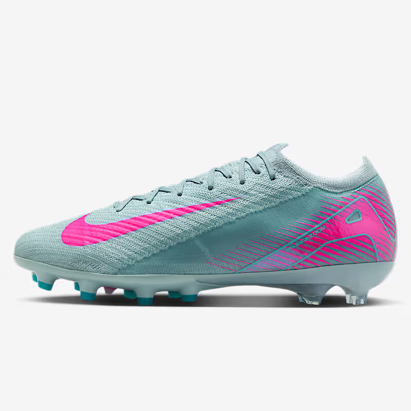 NIKE Men's Soccer Cleats, Jike VAPOR 16 AG Short Studs, Sports Shoes, FQ8693-301, Blue/pink, Size 43 1