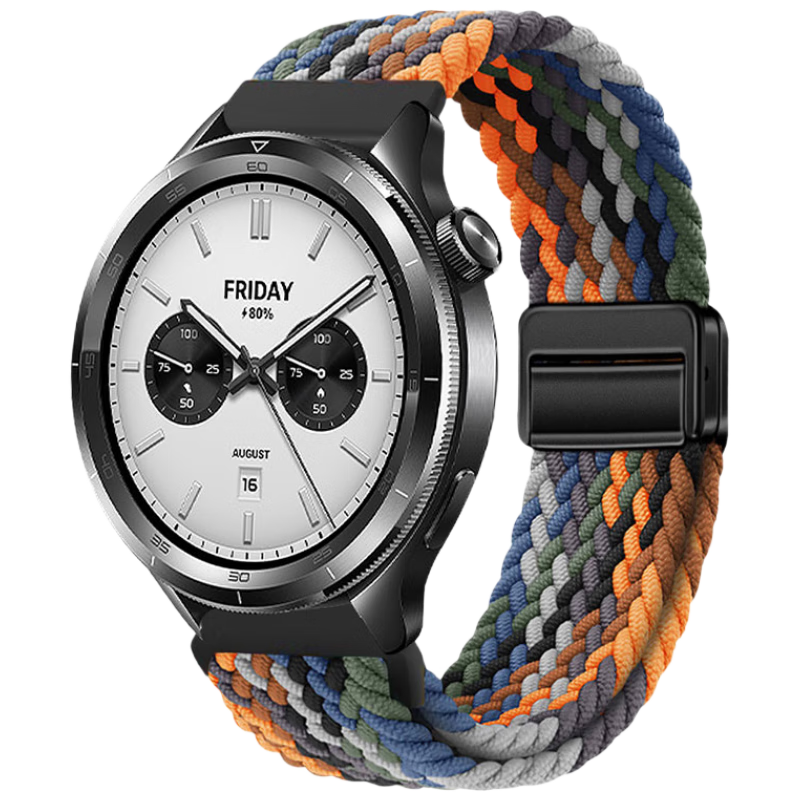 Xuanyi Compatible with Xiaomi Watch S5 Strap, Universal for Watch 5/S3/S4/ESIM/S2/S1 Watch Band, Magnetic Braided Xiaomi S1Pro Nylon Breathable Wristband, Camouflage