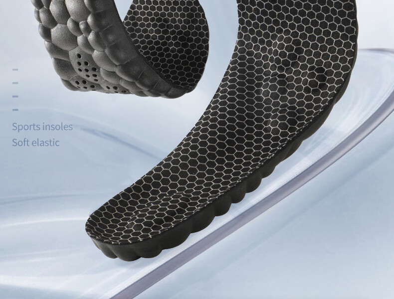 FOOTOPPO Graphene Deodorizing Sports Insoles for Men Sweat-Absorbing Odor-Resistant Breathable Antibacterial Soft Elastic Shock-Absorbing High-Elasticity Insoles 2