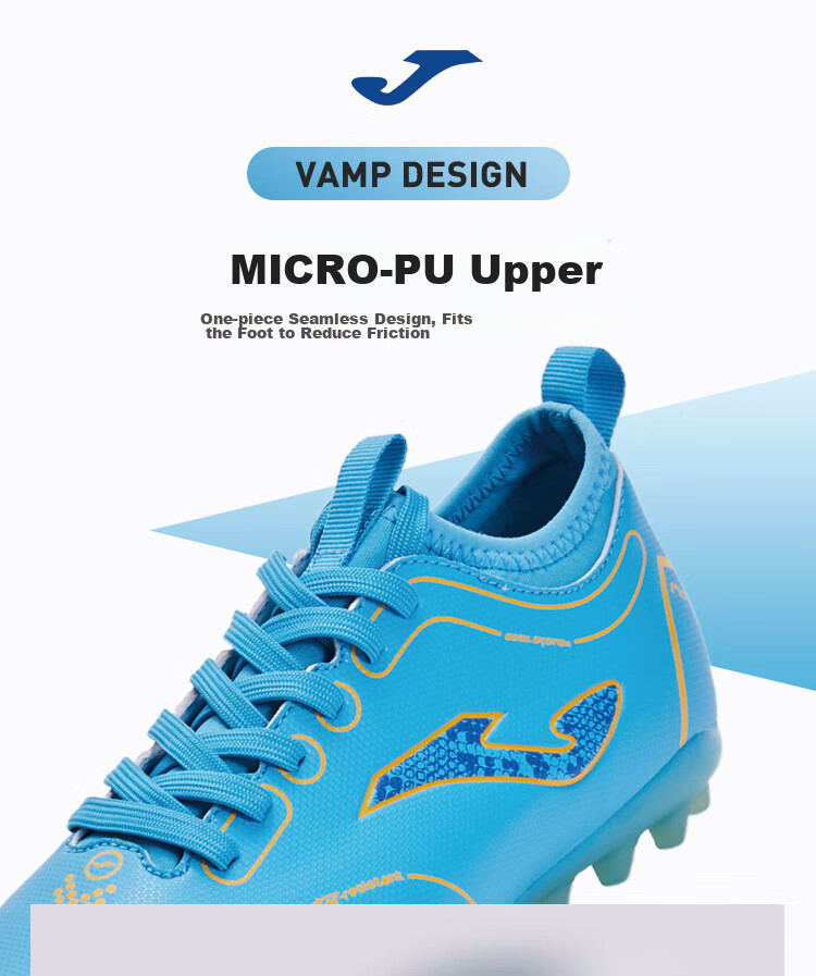 JOMA Soccer Shoes for Children MG Short Studs Youth Elementary School Students Boys And Girls Light-Changing Colorful Sole Football Training Shoes Yellow Size 32 2