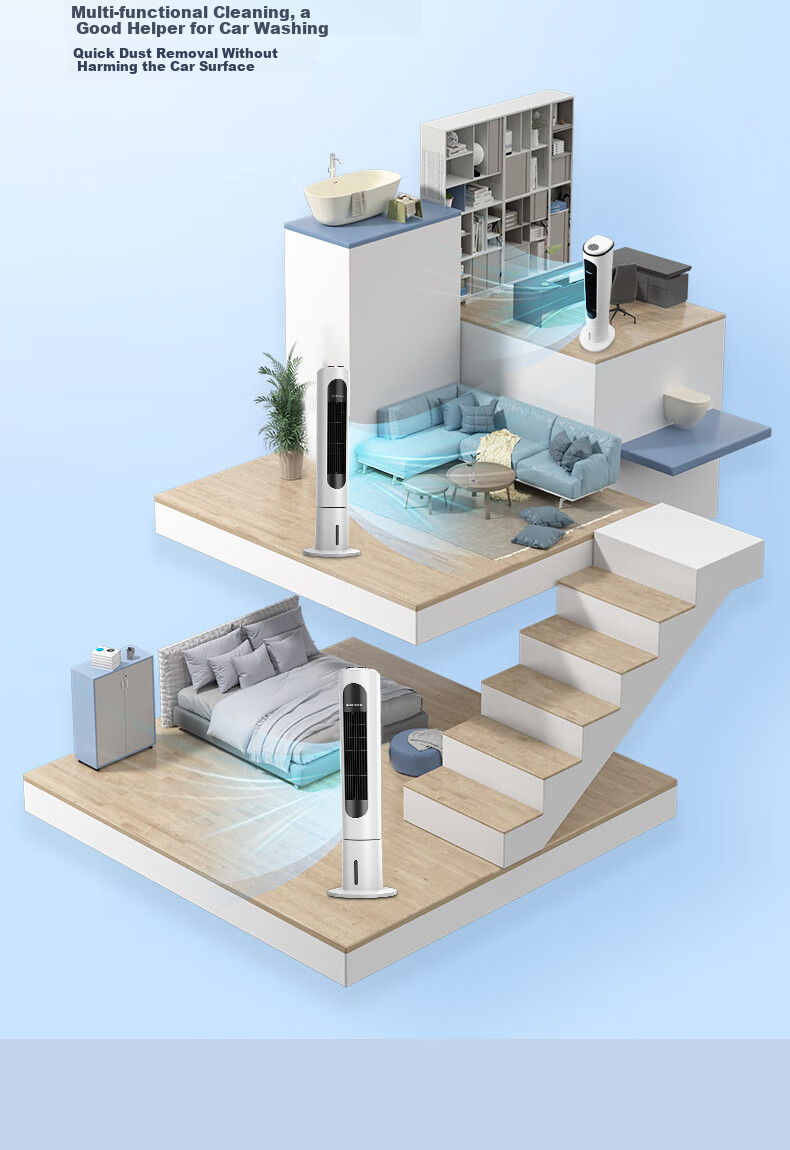 AUX Fan Air Conditioner Fan Home Cooling Fan Small Air Conditioner Cooling Fan Floor Cooling Machine Bladeless Fan Tower Fan Cooling Fan F-ST45GRL 13