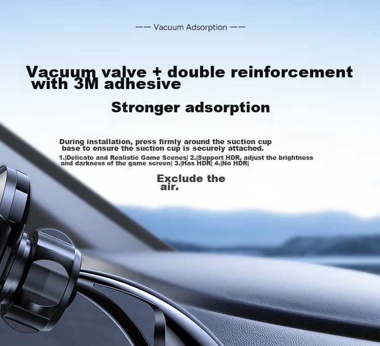 Baseus Car Phone Holder, Suction Cup Navigation Mount for Car Dashboard, Front Windshield And Center Console Holder 7