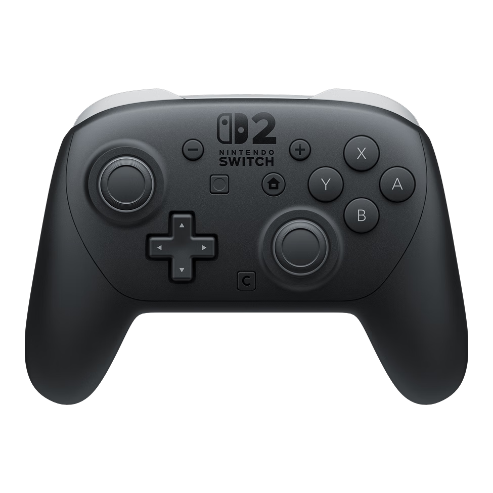 Nintendo Switch Pro Controller for Switch 2 Hong Kong Version, Black Controller Accessory, Casual Family Gathering Birthday Gift, Bluetooth Gamepad