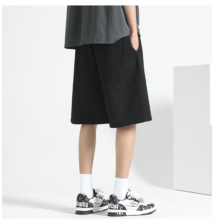 Huili Men's Shorts, Breathable Loose-Fitting Five-Point Pants, Summer Sports Trousers, Trendy Pants, Quick-Dry Casual Pants 14