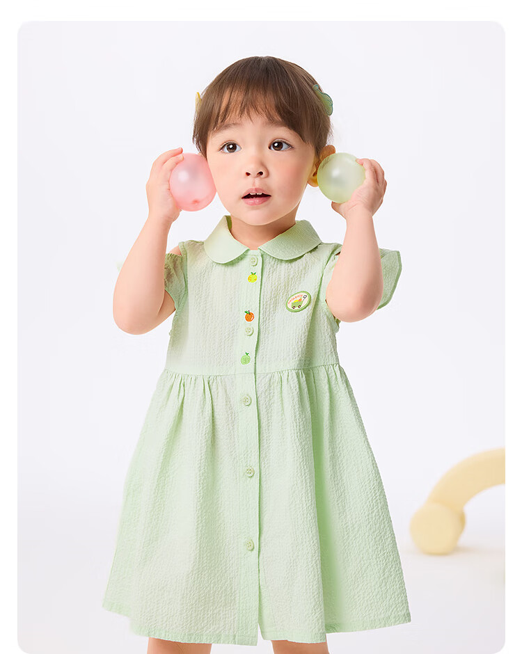 Balabala Girls Dress Baby Princess Dress 2025 Summer Sweet and Fresh [Mall Same Style] 200225111009 11