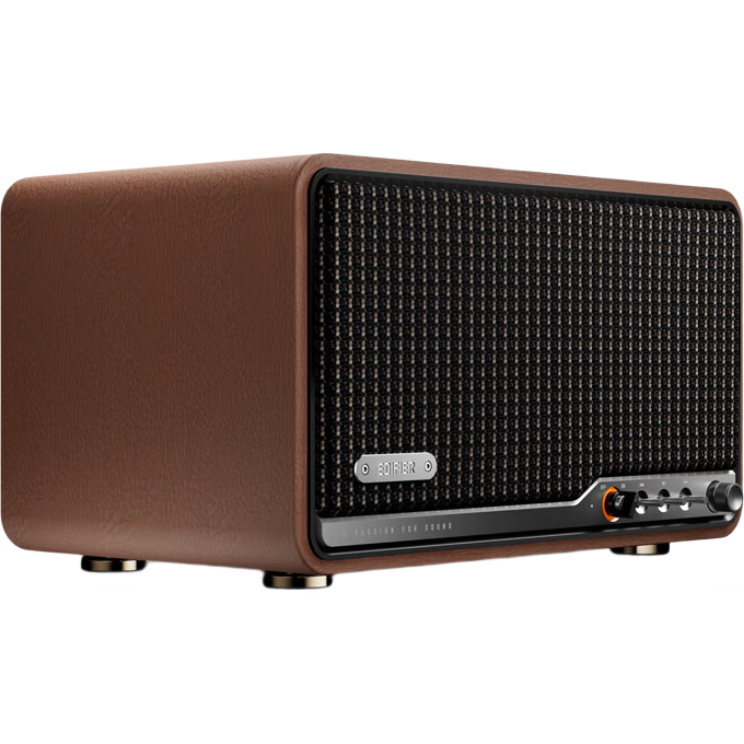 EDIFIER [Gao Qing Chen's Choice] S300 High-Fidelity Retro Bluetooth Speaker, Audiophile-Grade HiFi Integrated High-Power Speaker, Home Audio System, Warm Brown Coffee, Graduation Gift