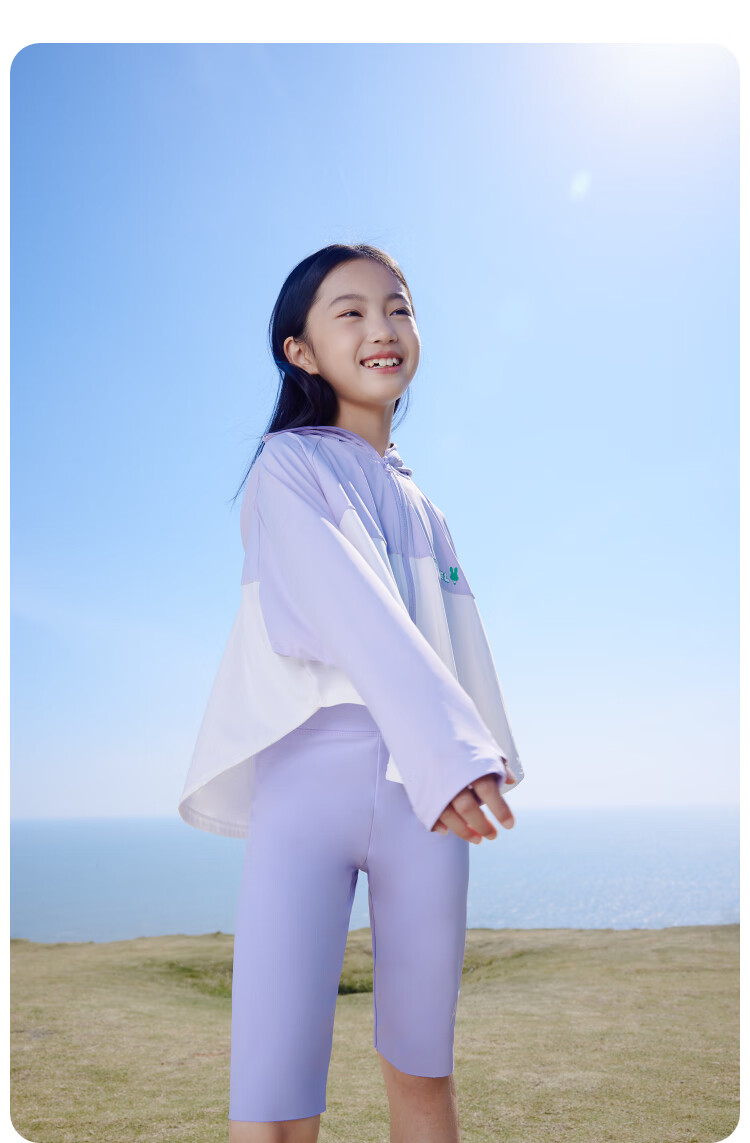 Annil Girls' Sun Protection Jacket, Summer Ice-Cool Breathable Loose Elastic Outerwear 11
