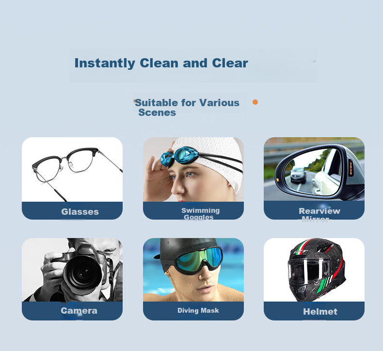 ZIPPO American Treasure Anti-Fog Glasses Cloth Suede Ultra-Large Nano Anti-Fog Dry-Style Long-Lasting Odorless Helmet Protective Goggles 5