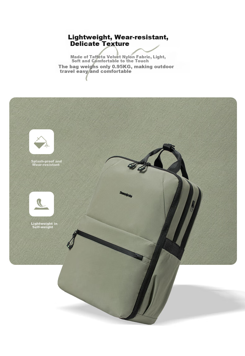 Xinxiuli Casual Commuter Backpack, Laptop Bag, 15.6-Inch, Men's Backpack, Lightweight, Large Capacity, NX5 3
