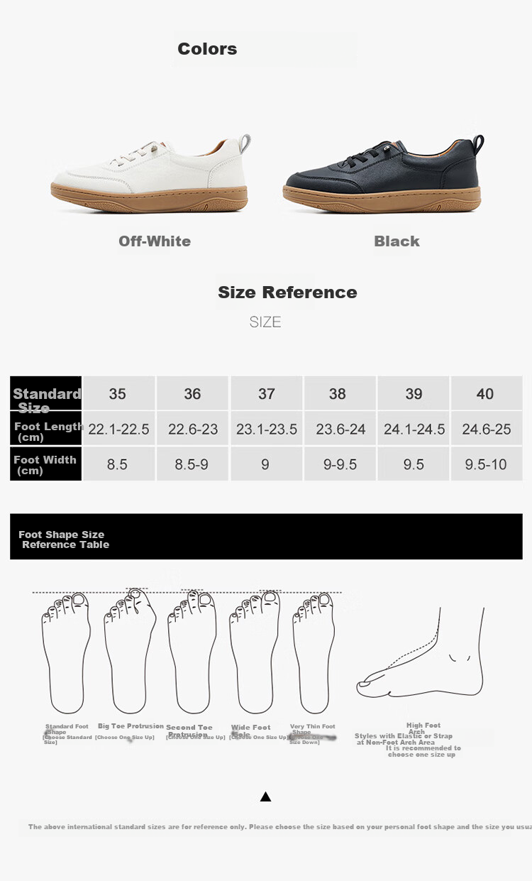 Walker Shop Aokasuo Retro White Sneakers for Women, Spring And Summer Fashionable Training Shoes, Women's Sports Casual Skateboard Shoes V141001 4