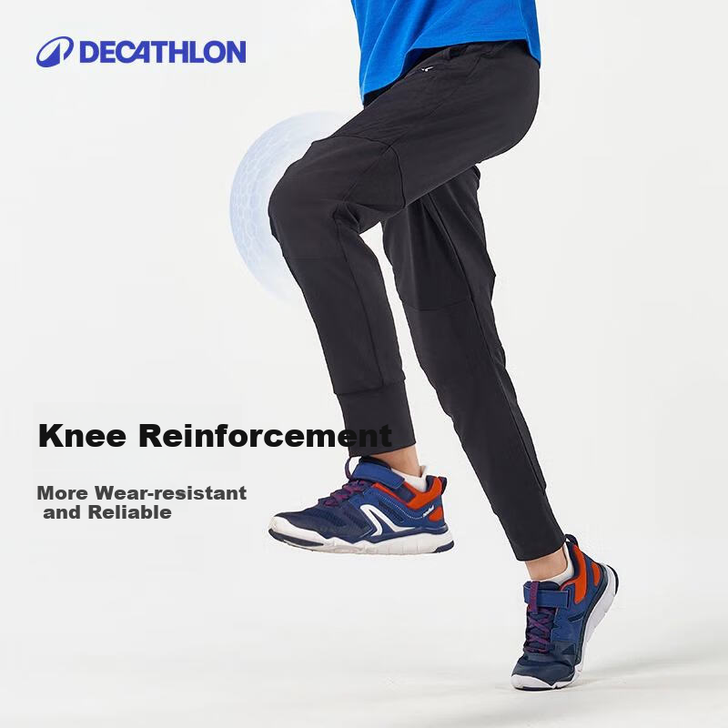DECATHLON Children's Pants Youth Boys And Girls Lightweight Loose-Fitting Athletic Trousers-2876937