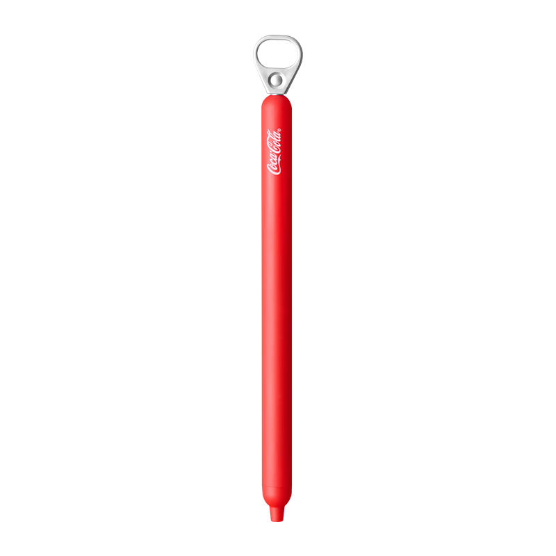 KACO X Coca-Cola Collaboration Edition Quick-Drying Retractable Pen, 0.5mm Black Gel Pen, Stylish Signature Pen, Exam Writing Pen, Carbon Ink Pen, Water-Based Pen, 1 Piece/Box