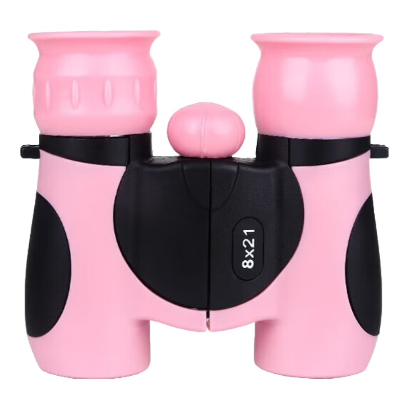JD Original 8X21 Children's Binoculars, High Definition High Magnification Outdoor Concert Children's Day Toy Gift, Pink
