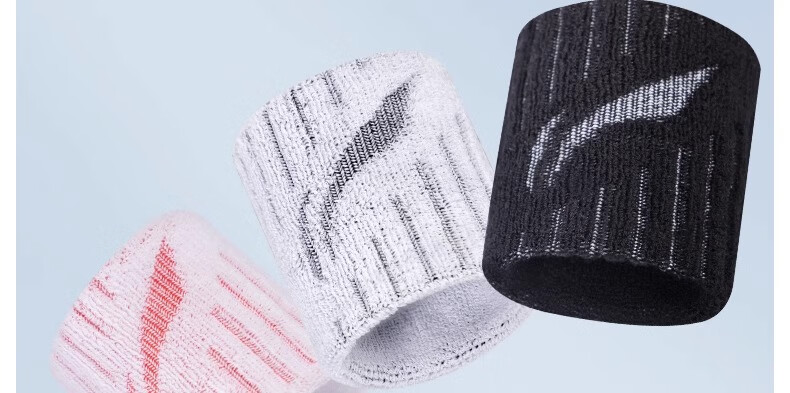 LI-NING Wristbands (2-Pack) Unisex Sports Fitness Basketball Sweat-Absorbing Extended Gloves Training Protective Gear 10