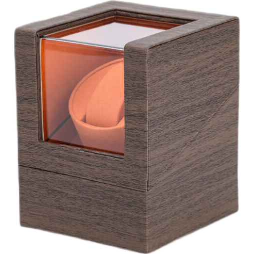 DUOJINJIANG Anti-Magnetic Silent Watch Winder, Dual Power Options (Plug-In And Battery), Imported Movement, Watch Storage Box, AI Smart Watch Care Device