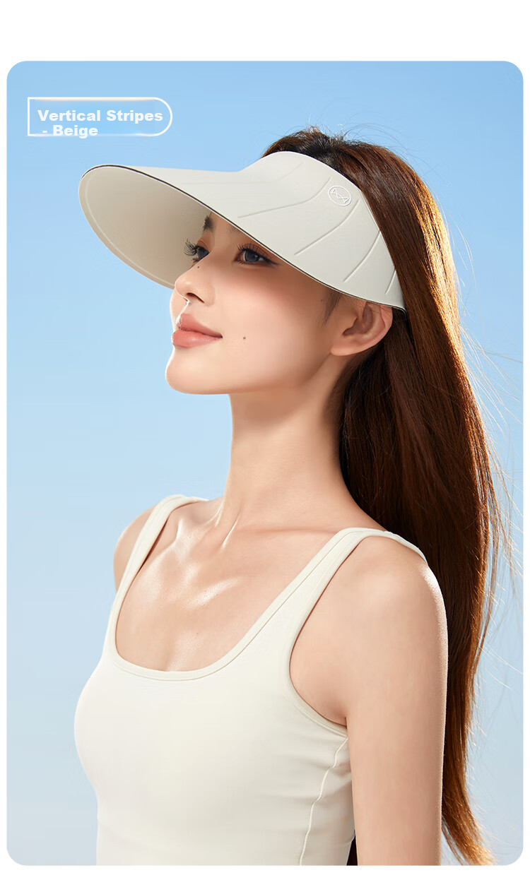MiiOW Sun Protection Hat for Women, UV-Resistant Seamless Visor Hat, Foldable Wide Brim Sunhat for Summer 2026 25