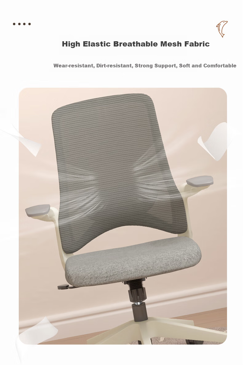 AURORA CELT Dolphin Computer Chair, Office Chair, Simple Mid-Back Adjustable Seat Chair with Flip-Up Armrests And Reversible Backrest 4