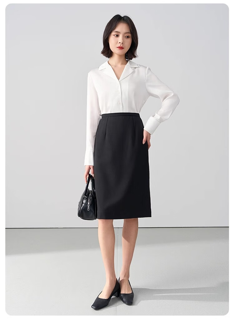 Bodexiaojie Black Interview Skirt, Women's Short Skirt, Professional Pencil Skirt, Formal Bodycon Skirt, Suit Skirt 15