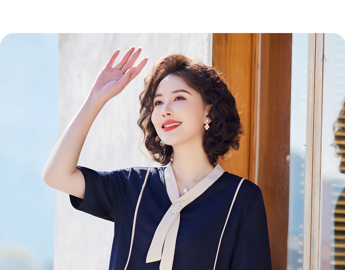 Yuzhaolin Mom Spring Sports Suit Middle-aged and Elderly Women's Long Sleeve Sportswear Two-piece Set Y51K051 8