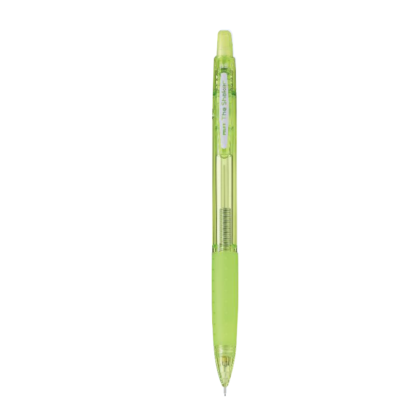 PILOT THE SHAKER 0.5mm Mechanical Pencil for Kids, Primary School Exam Use, Kindergarten Beginner Stationery with Eraser, Light Green