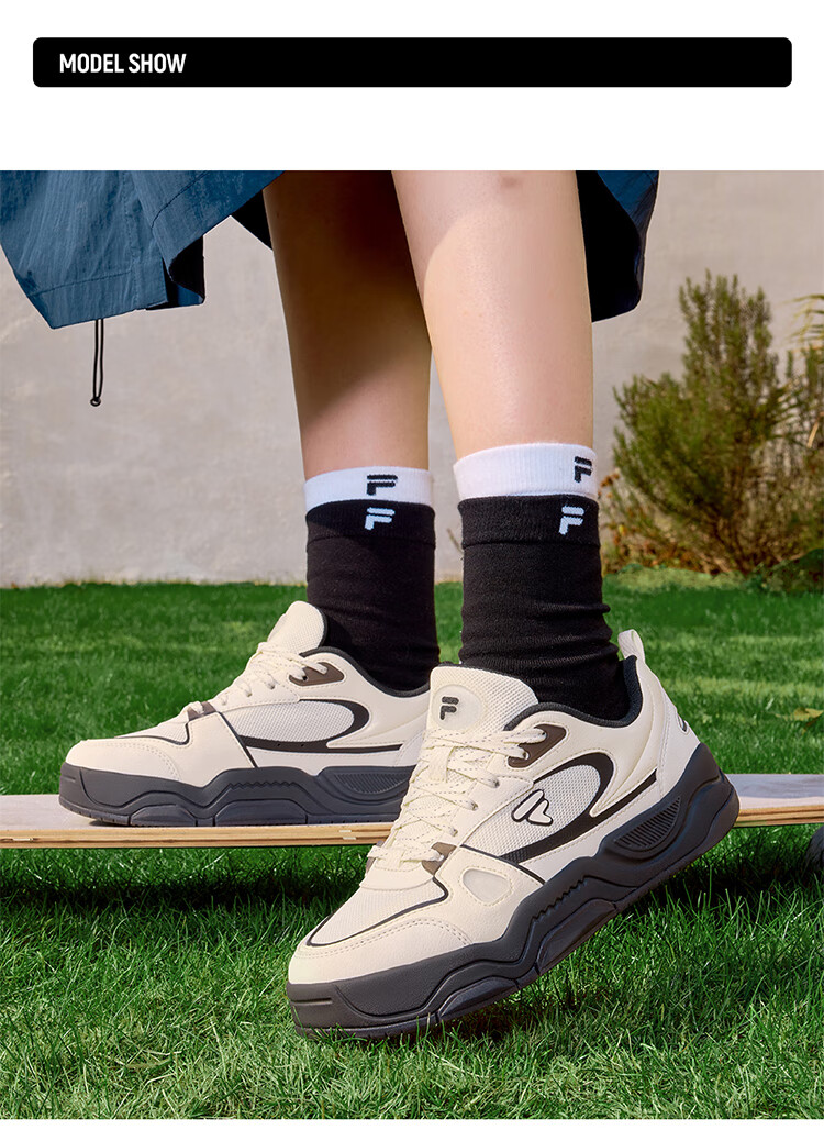 FILA FUSION Women's Sneakers 2026 Spring Sports Shoes BANK III Casual Comfortable Versatile 3